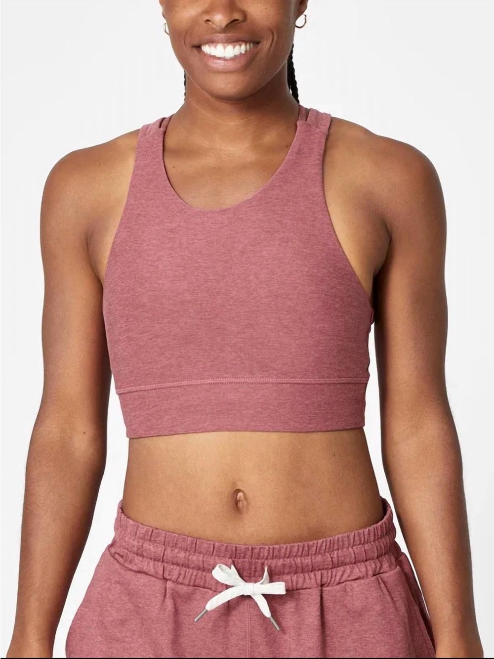 Vuori Elevation Bra in Desert Rose Heather